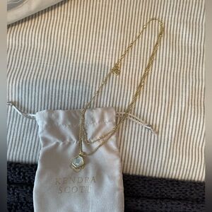 Kendra Scott Hexagon Gold Necklace